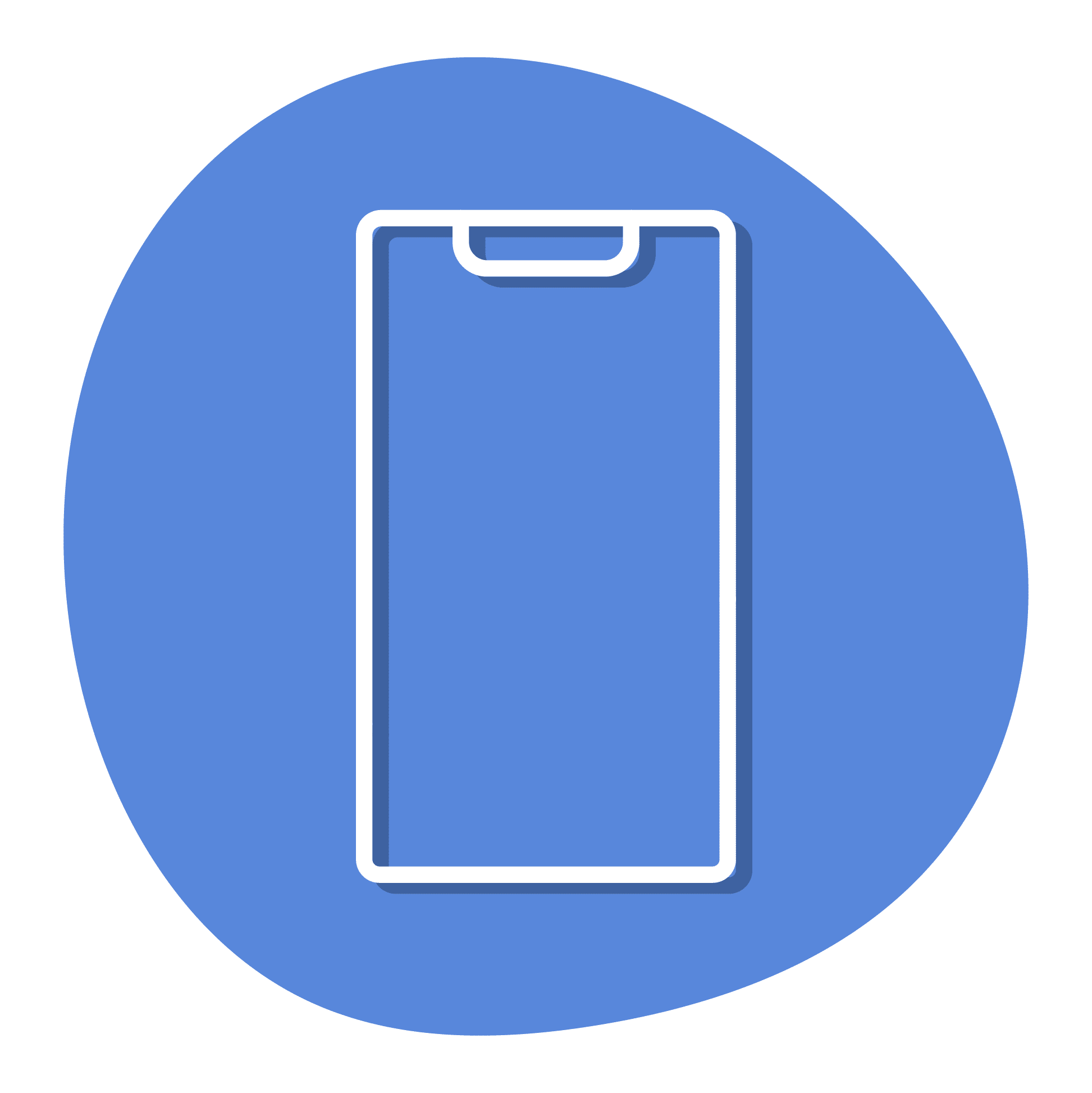 Phone icon blue