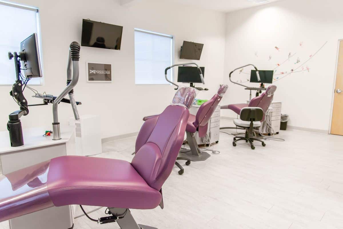 Dental office chair for frenectomies